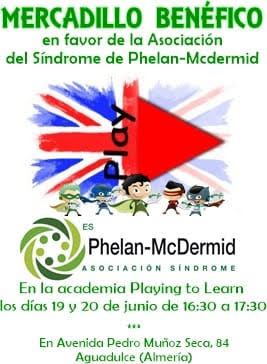 Mercadillo Benéfico a favor de la Asociación Síndrome Phelan Mcdermid