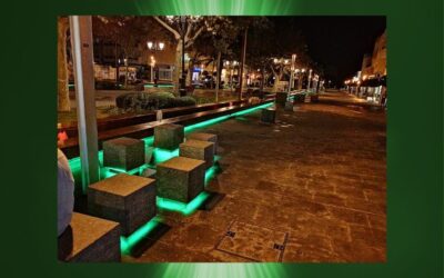 El Ayuntamiento de Santa Eulària se ilumina de verde.