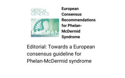 Llega la primera Guía médica Europea sobre el síndrome de Phelan-McDermid