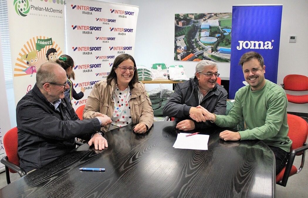 Intersport, Joma y la Agrupación Deportiva San Juan firman un acuerdo de donación a nuestra asociación