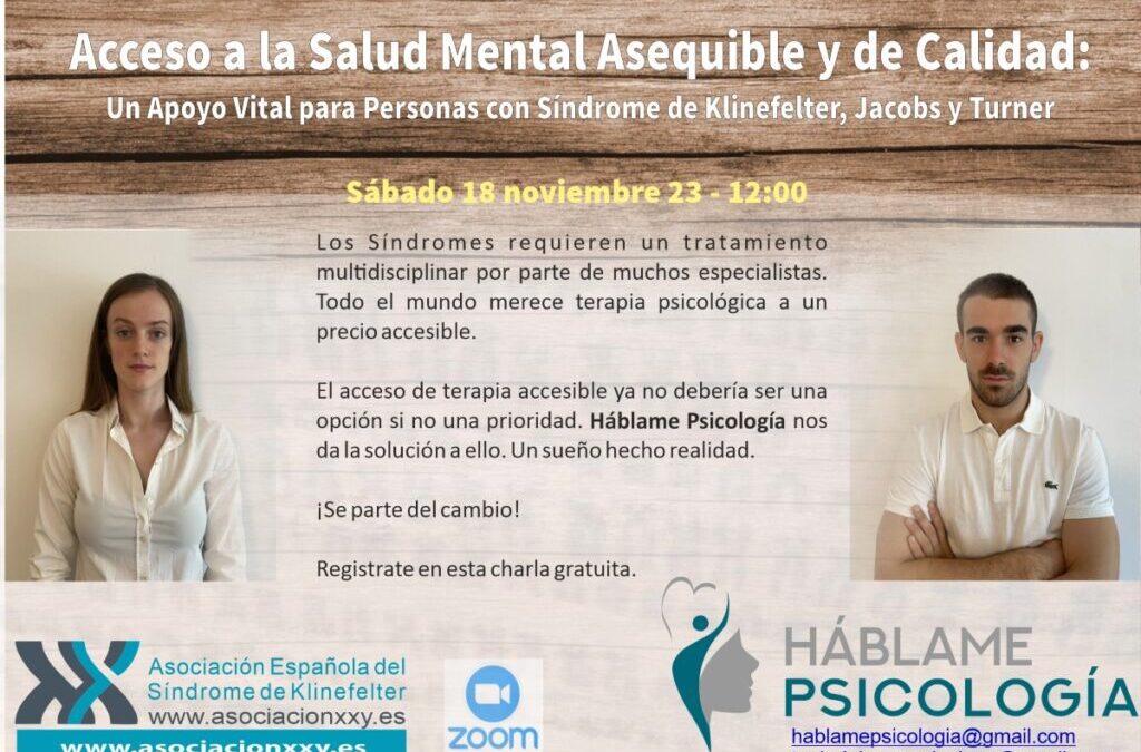 Charla sobre la importancia del acceso a la salud mental asequible y de calidad con Háblame Psicología