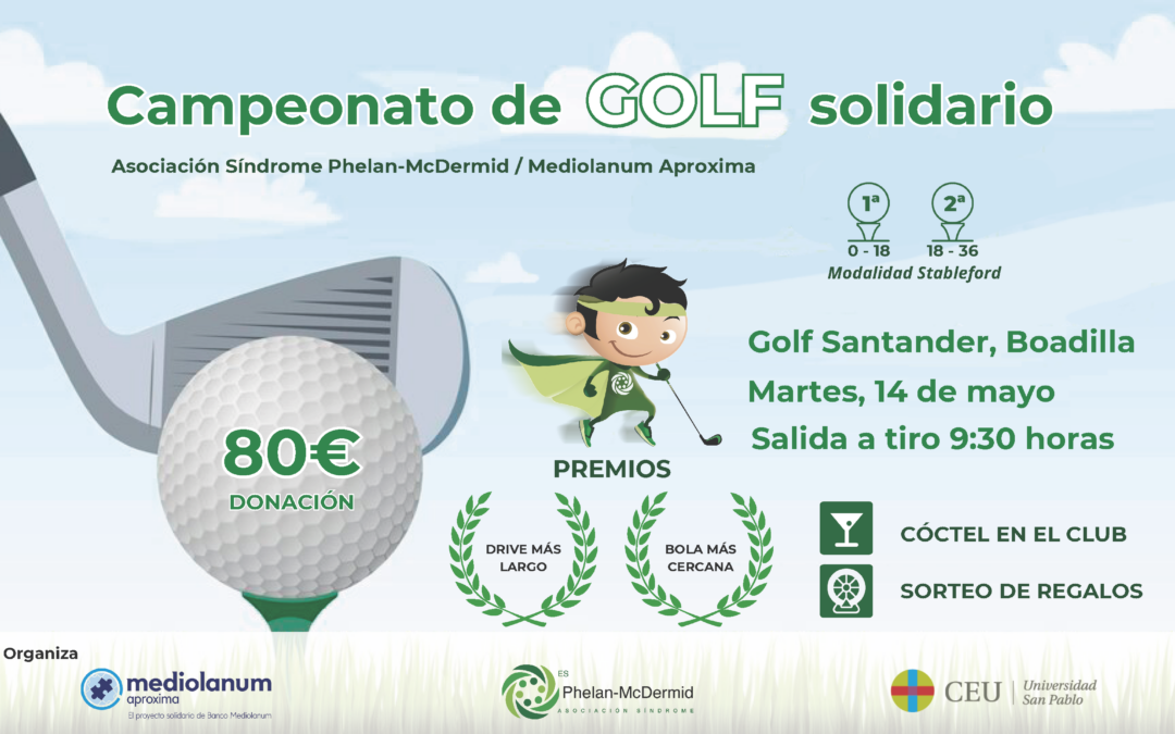 Organizamos un torneo solidario de golf junto a Mediolanum Aproxima