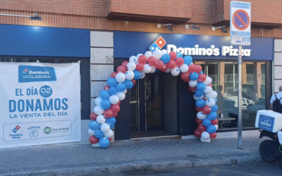 Inauguración solidaria de Domino’s Pizza en Madrid