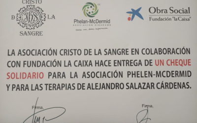 Donación de la Asociación Cristo de la Sangre y Fundación La Caixa en El Saucejo (Sevilla)