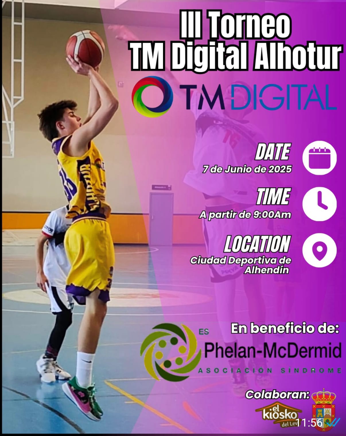 Torneo solidario de baloncesto en Alhendín (Granada)