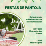 Corte de jamón solidario en Pantoja