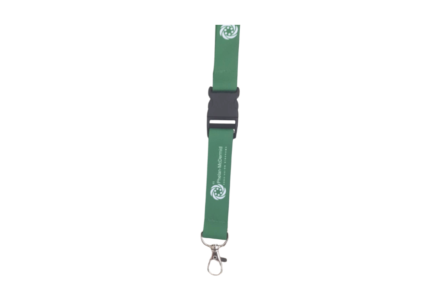 Lanyard verde con logo ASPM - Imagen 3