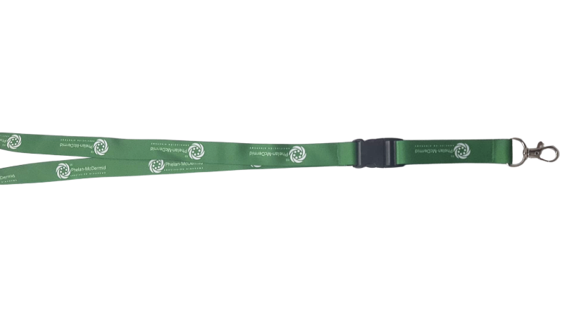 Lanyard verde con logo ASPM