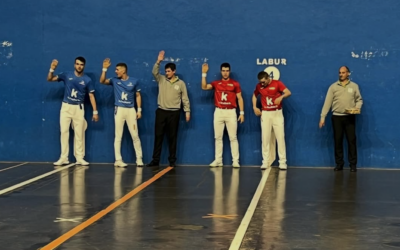 Partido de pelota solidario en Muskiz