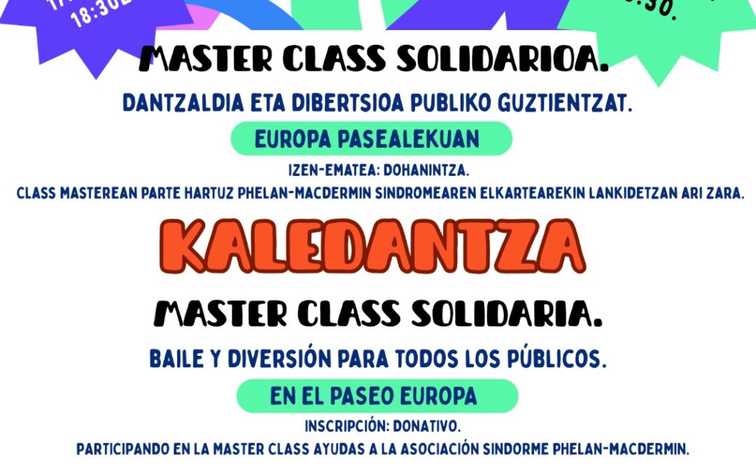 Master class solidaria de baile en Ortuella
