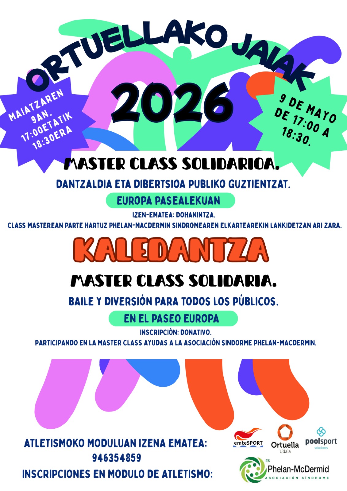 Master class solidaria de baile en Ortuella