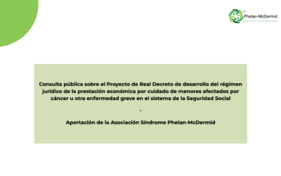 Presentamos aportaciones al proyecto de Real Decreto sobre la prestación por cuidado de menores con enfermedades graves